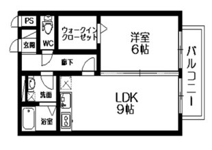 セジュールコウハナ　Ａ棟の物件間取画像